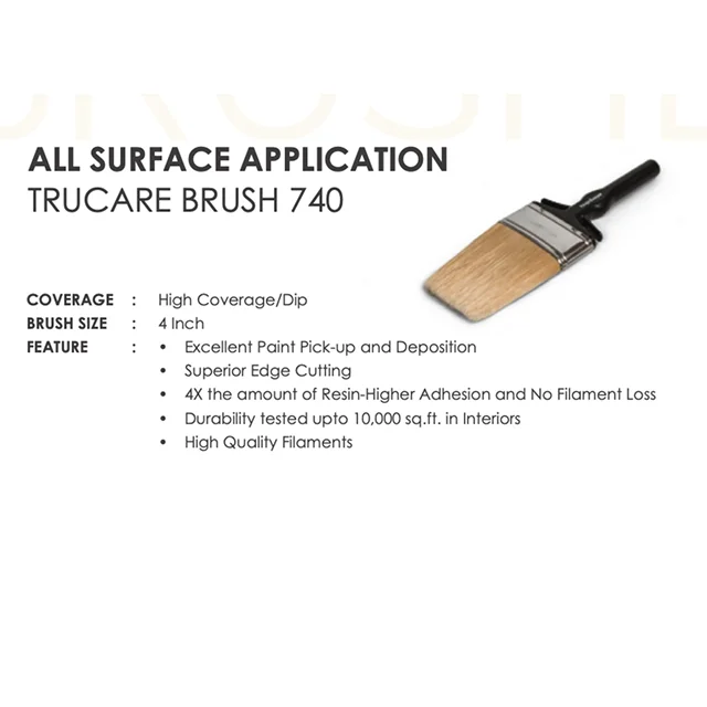 Asian Paints Trucare All Surface Brush 740 (4 Inch) - Image 4