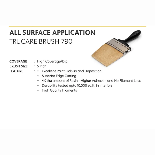 Asian Paints Trucare Brush 790 (5 Inch) - Large Economy Brush - Image 4