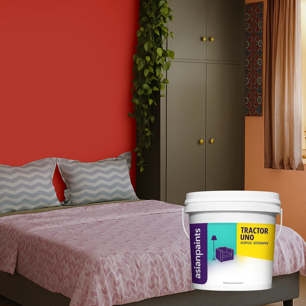 Asian Paints Tractor Uno Acrylic Distemper - Washable Interior Paint - Image 2