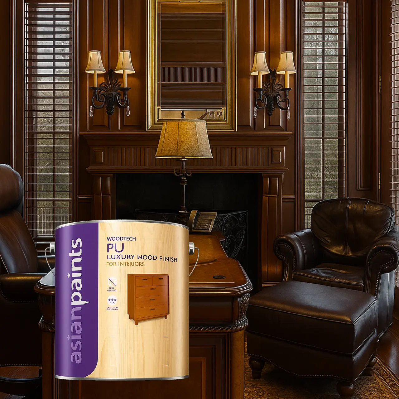 Asian Paints WoodTech PU Luxury Wood Finish For Interior - Clear PU - Image 2