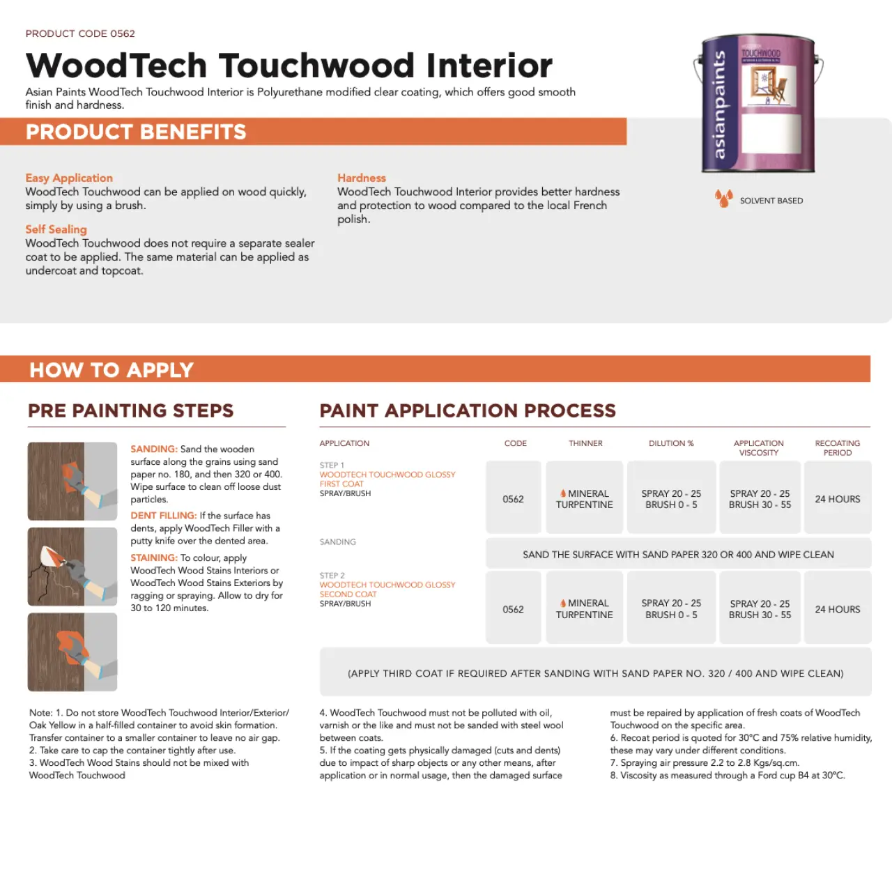 Asian Paints WoodTech Touchwood 1KPU - Interior & Exterior Wood Varnish - Image 4