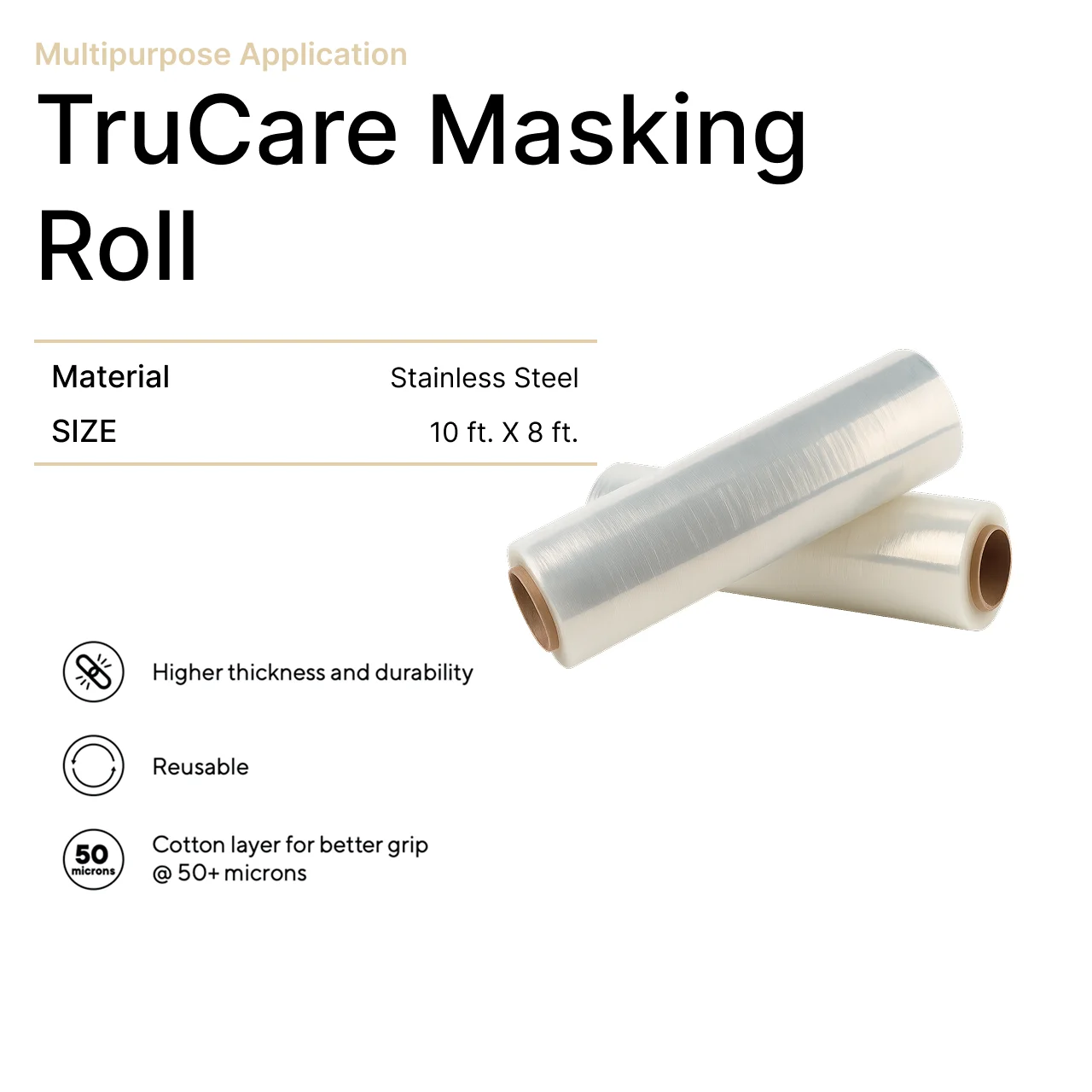 Asian Paints TruCare Masking Roll - Professional Painters Tape - Image 2