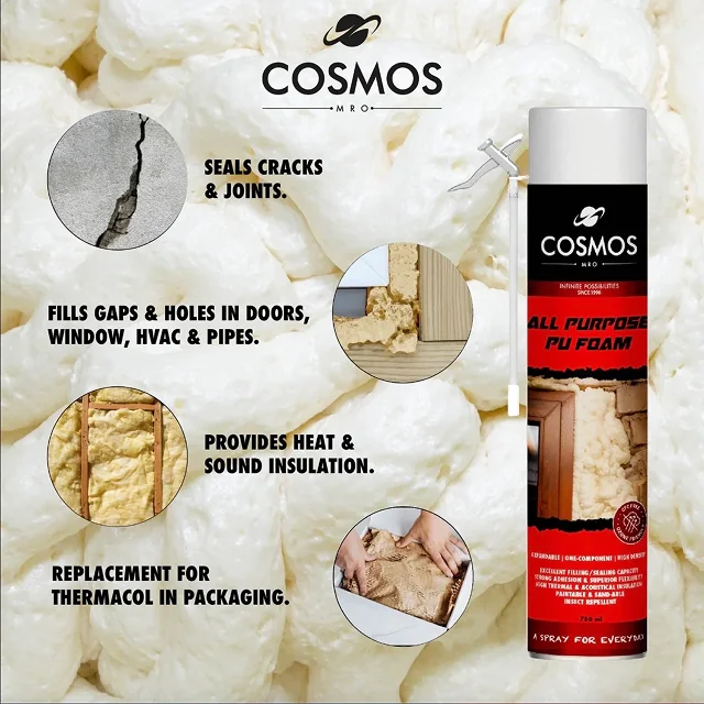 COSMOS MRO P.U. Foam Spray - Expanding Gap Filler & Insulator - Image 3
