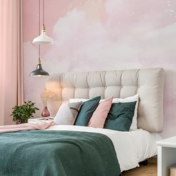 Heart Frozen Love Sky Wallpaper - Romantic Cloud Wall Decor