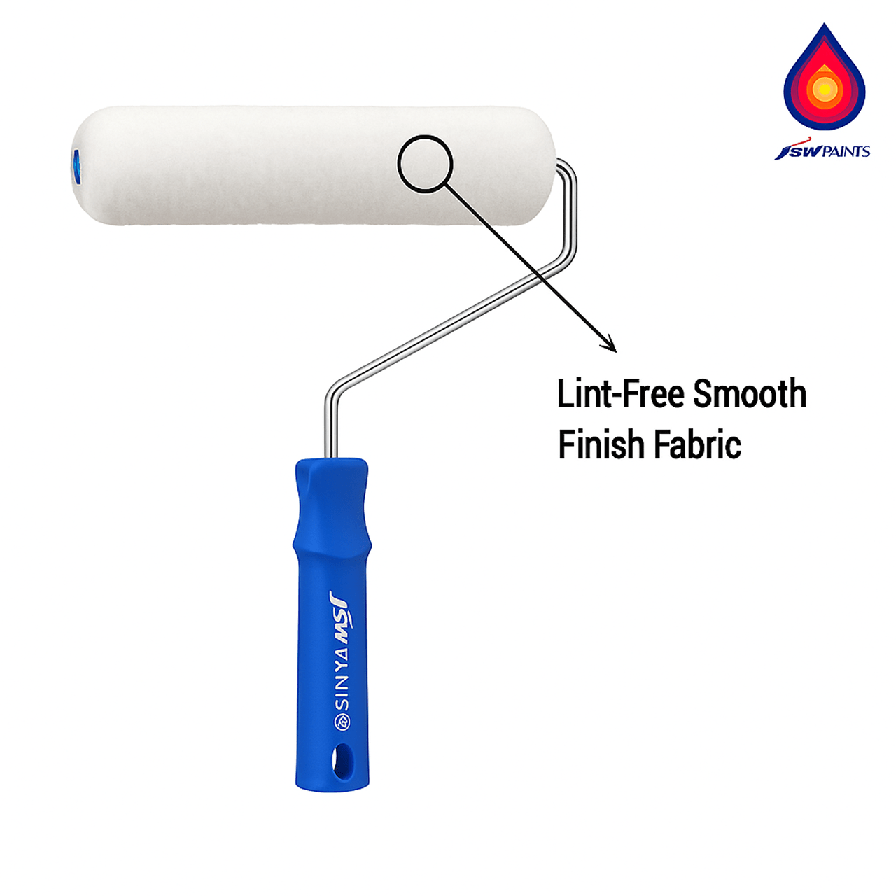 JSW PAINTS 9 Inch Paint Roller with Handle - Image 4