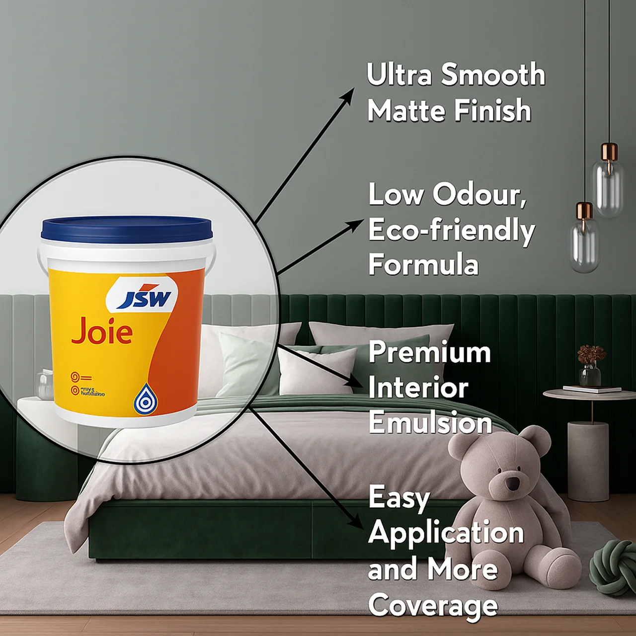 JSW Joie Classic Interiors - Economical Emulsion (Distemper Upgrade) - Image 2