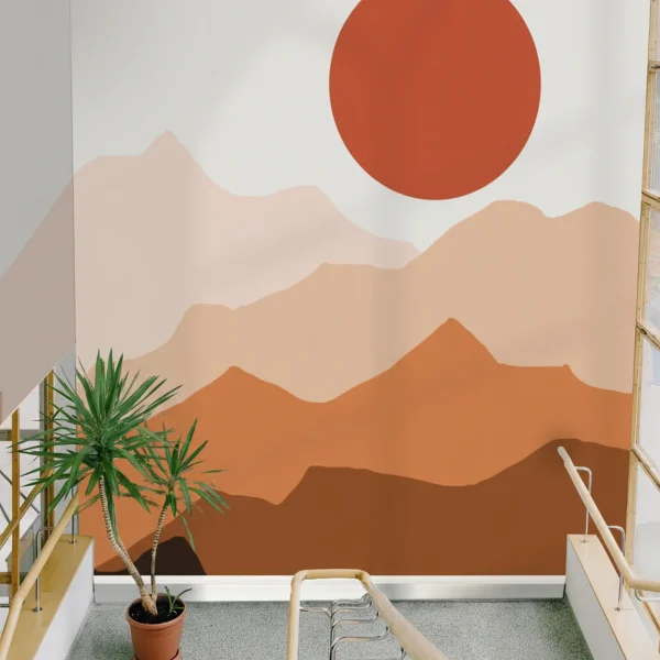 Layers Of Landscape Wallpaper for Rooms - Serene Nature Theme