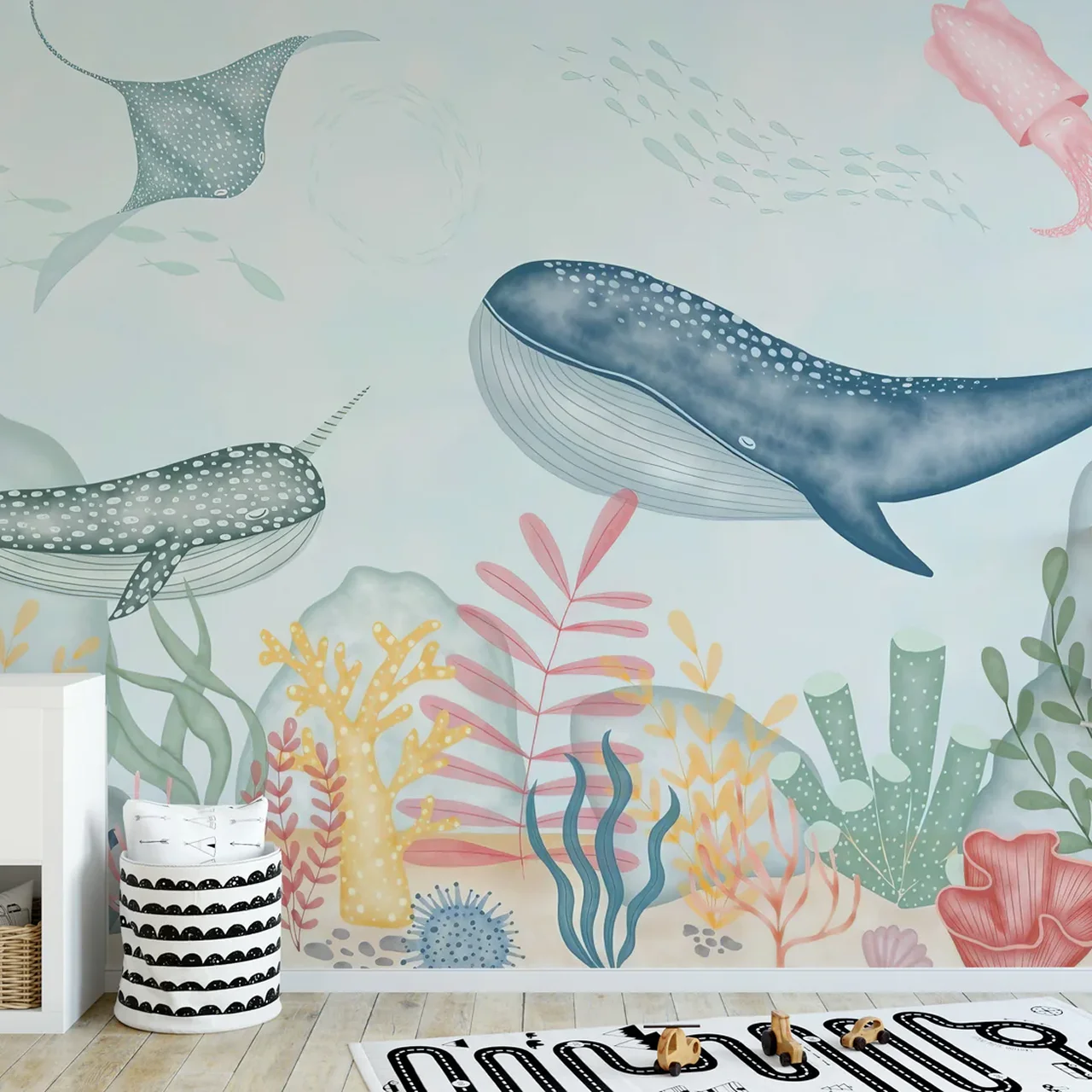 Mystical Depths Wall Mural for Kids Room - Underwater Ocean Theme - Image 3