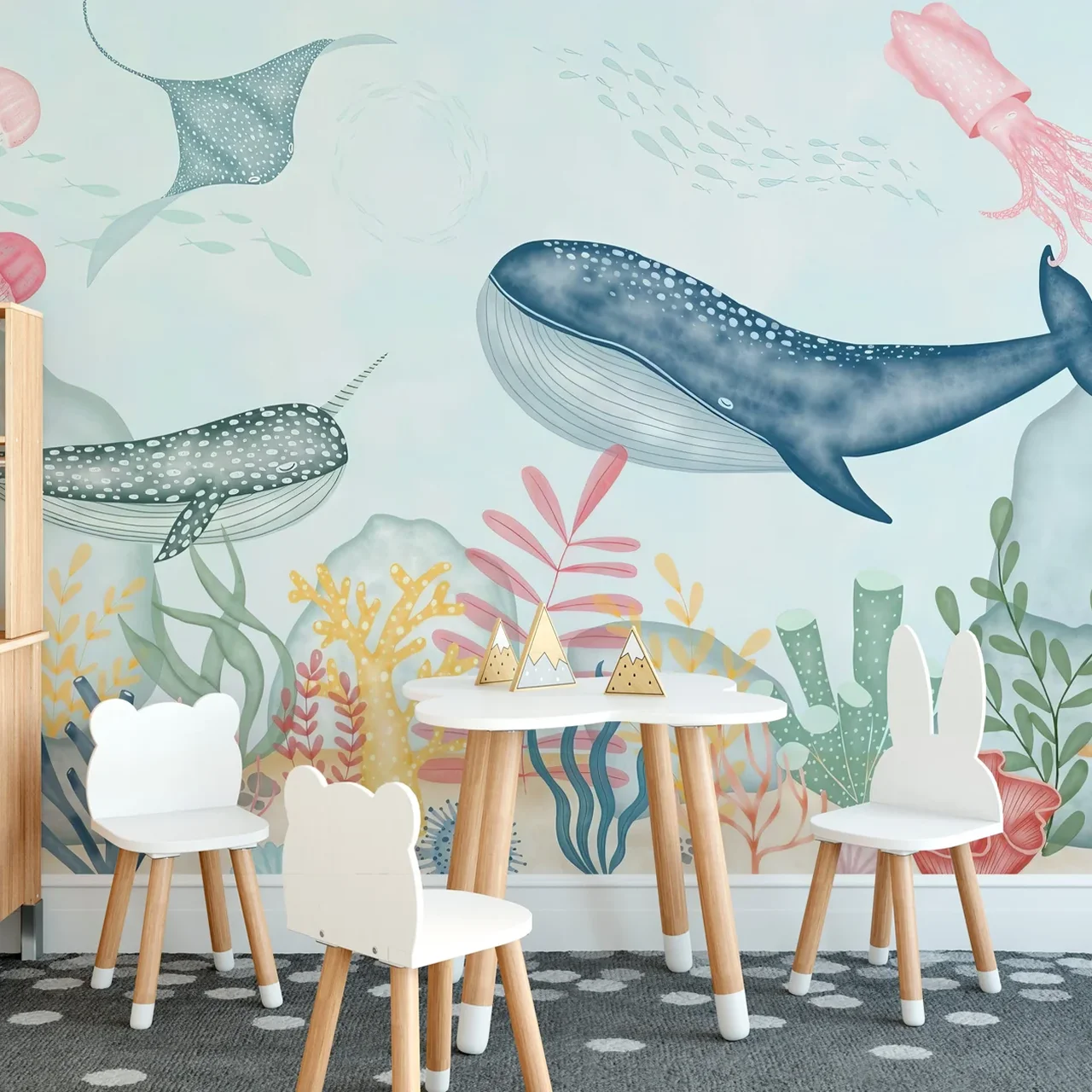 Mystical Depths Wall Mural for Kids Room - Underwater Ocean Theme - Image 2