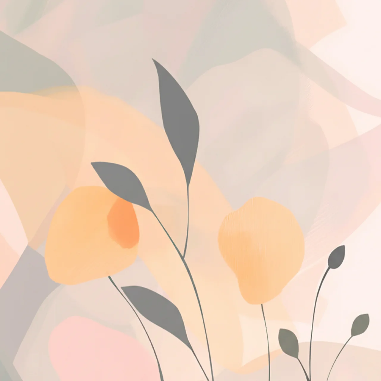 Pastel Paradise Abstract Pattern Wallpaper for Room Pink | Green - Image 3