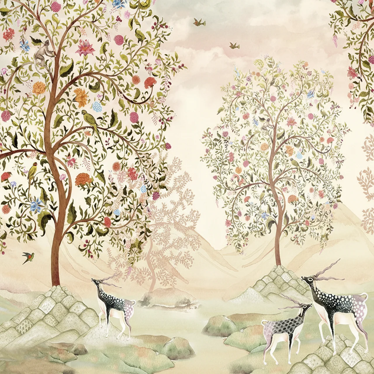 Sanctuary Of Calm Wallpaper - Artistic Nature Landscape Mural - Image 4