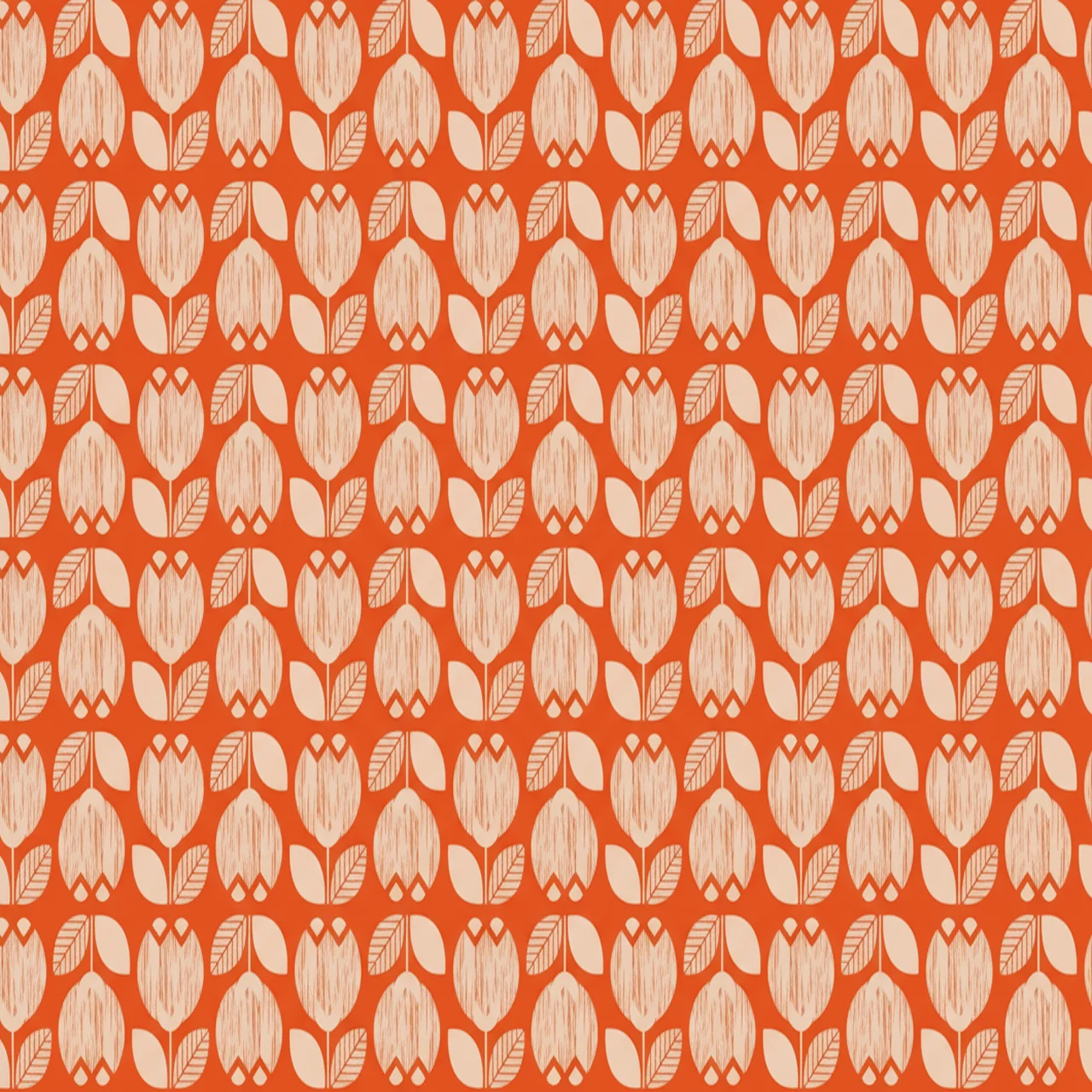 Sunlit Floral Geometry Pattern Wallpaper - Modern Nature Decor - Image 2