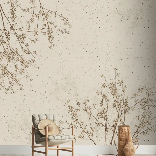 Vintage Botanic Charm Wallpaper - Timeless Floral Wall Decor