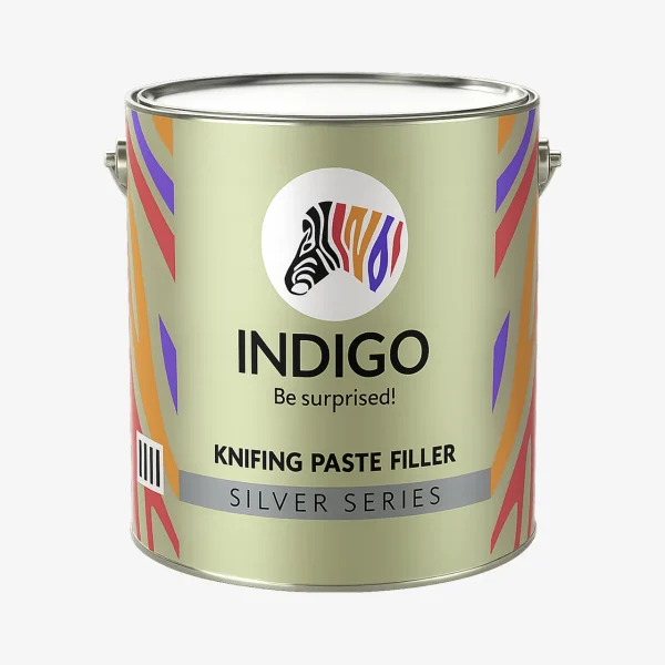 Indigo Knifing Paste Filler Tin - Grey Metal Putty