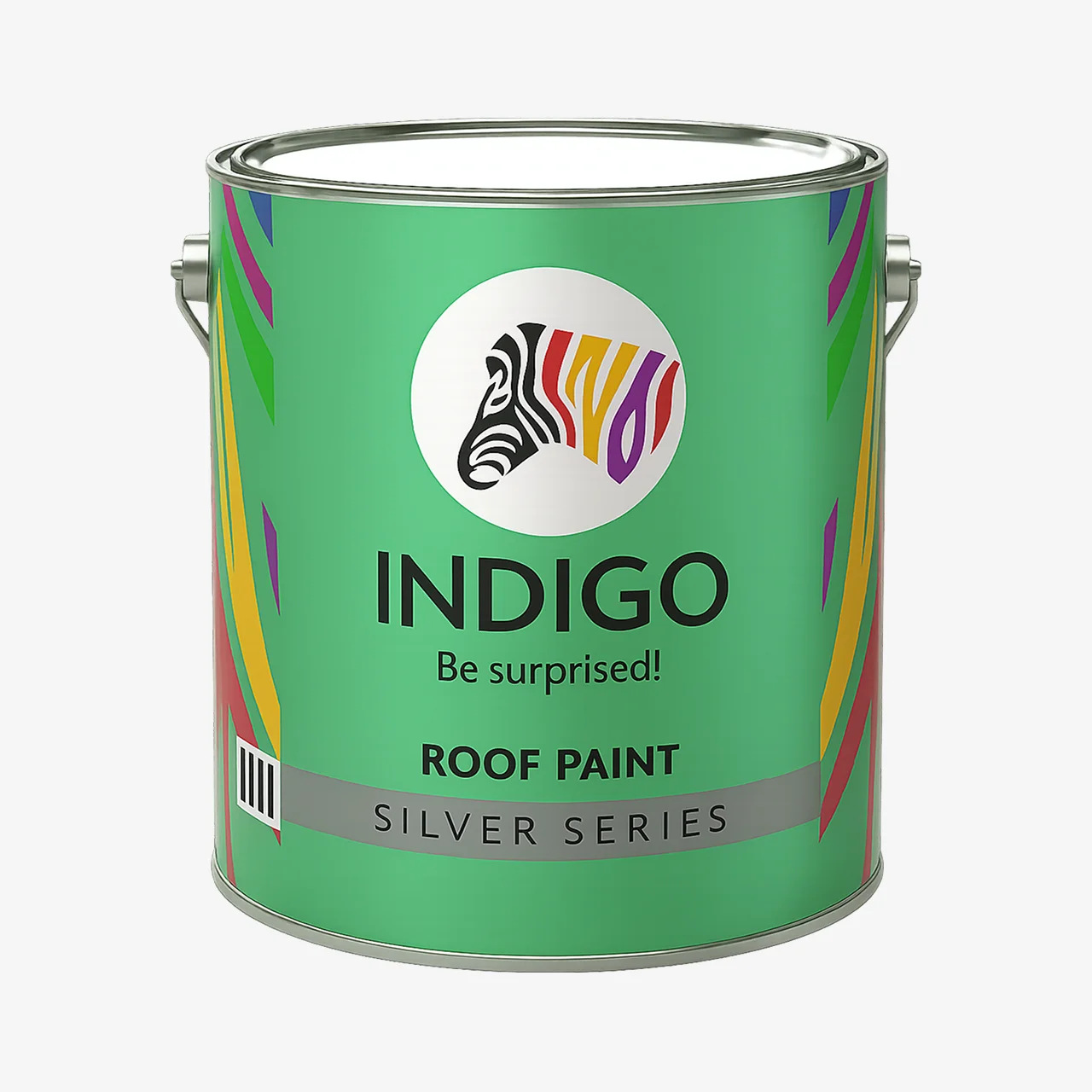 Indigo Roof Paint Silver Bucket - Heat Reflective Aluminum Paint
