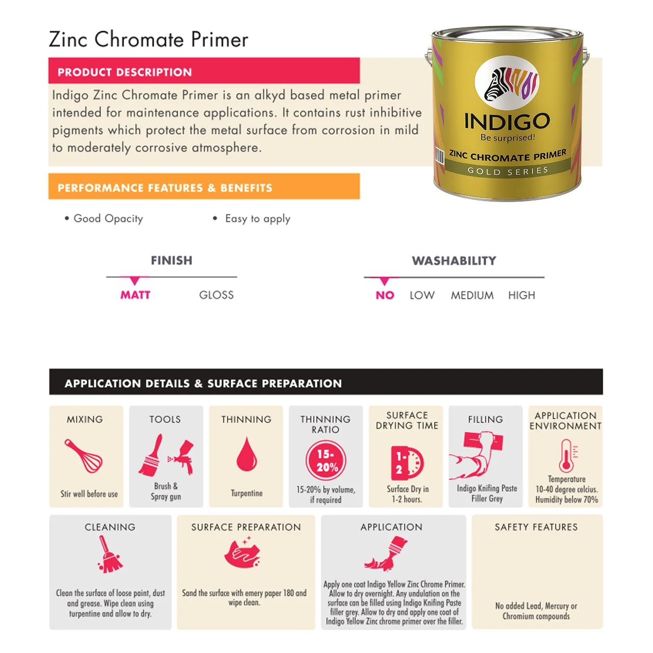 Indigo Zinc Chromate Primer - Gold Series - Image 2