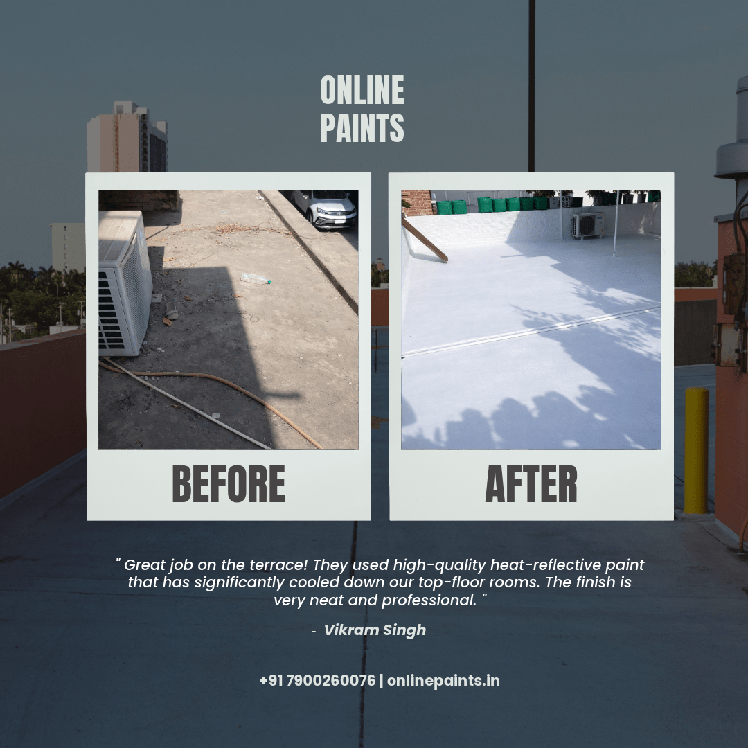 Before and after wall painter services -1