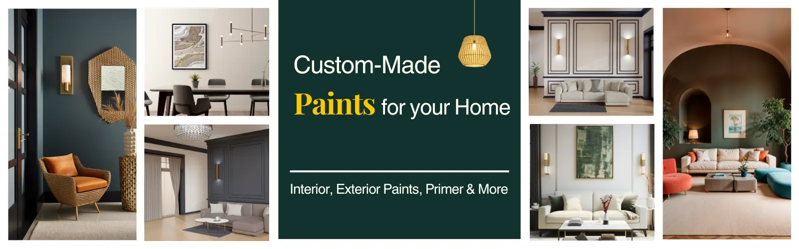 Banner for Interior and Exterior Paints