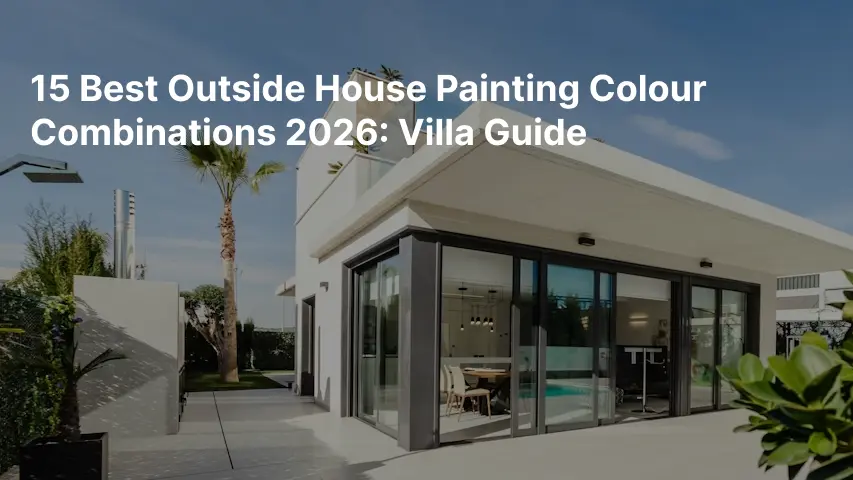 15 Best Outside House Painting Colour Combinations 2026: Villa Guide
