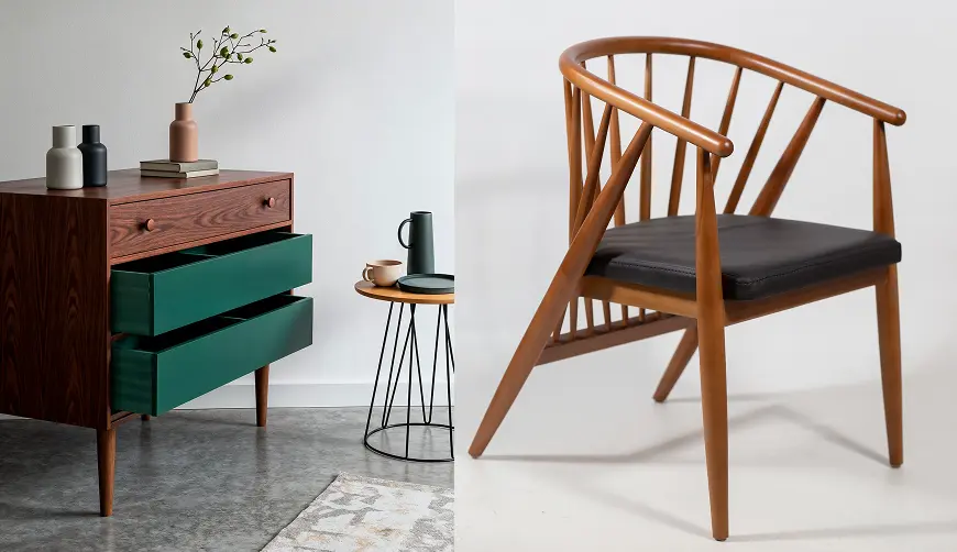 Modern living room interior featuring Woodtech Asian Paints Emporio PU polish