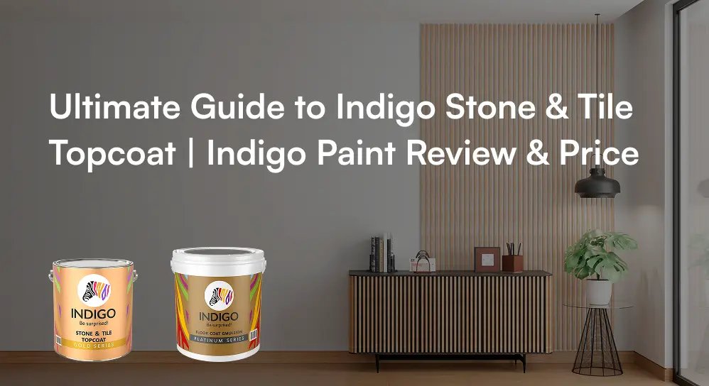 High-quality exterior stone and tile protected by an indigo stone and tile topcoat sealant