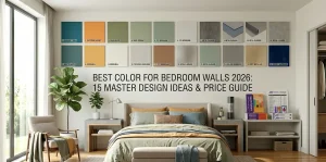 Best Color for Bedroom Walls 2026: 15 Master Design Ideas & Price Guide