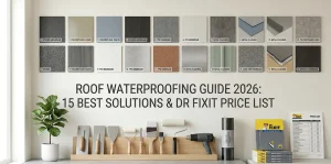 Roof Waterproofing Guide 2026: 15 Best Solutions & Dr Fixit Price List